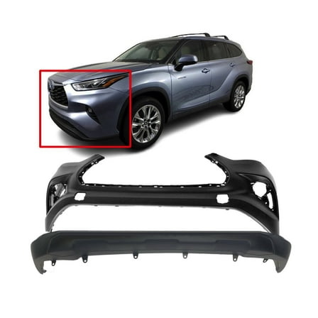 DCP Front Bumper Cover Kit For 2020-2023Toyota Highlander W/O Park Hls TO1000462