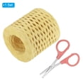 thumbnail image 3 of Uxcell Raffia Ribbon, Natural Raffia String with Scissor, Pale Yellow, 218 Yards, 3 of 6
