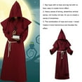 thumbnail image 4 of Minnieouse Disfraz de Cosplay de Halloween Atmósferas de miedo Disfraces medievales con capucha Ropa Capa de fiesta Ropa para interiores y exteriores Disfraces de disfraces Rojo SG Minnieouse AP012628-09, 4 of 6