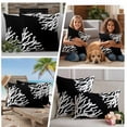 thumbnail image 5 of Coral Black Outdoor Waterproof Pillow Covers, Coastal White Ocean Marine Nautical Beach Decorative Square Throw Pillowcase Sofa Cushion Sham for Patio/Couch/Chair, 16"x16" 2 Pack, 5 of 8