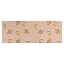 Light Brown Footballs and Cups Pattern Kitchen Rug Mat,Kitchen Runner Rugs Non Skid Washable,Decorative Kitchen Floor Mats for Kitchen,Sink,Laundry,17"X47"