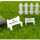 thumbnail image 5 of 4 Uds. Mini silla de resina figurita ornamento de paisaje jardinería decorativa blanca Blanco Gloria Decoración micro del paisaje, 5 of 9