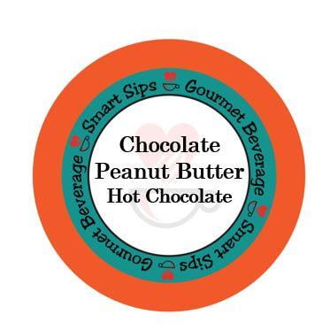 Smart Sips Coffee Chocolate Peanut Butter Hot Chocolate Single Serve Cups, 24 Count, Compatible With All Keurig K-cup