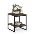thumbnail image 4 of Furinno Camnus Modern Living 2-Tier End Table, Columbia Walnut, 4 of 6