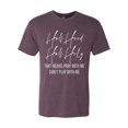 thumbnail image 2 of Half Hood Half Holy Pray With Me Mens Premium Tri Blend T-Shirt, Vintage Purple, Small, 2 of 3
