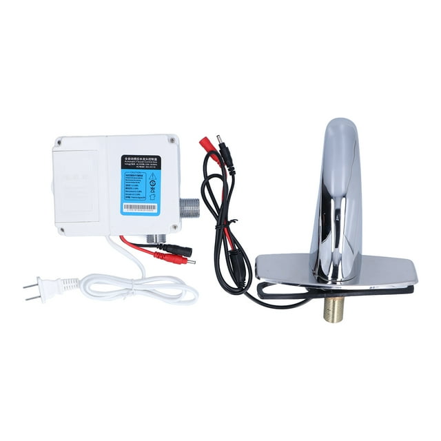 CN Plug 220V, Sensor Faucet Fingerprint Resistance Automatic Water Tap G1/2 For Toilets For Hotel For Kitchen