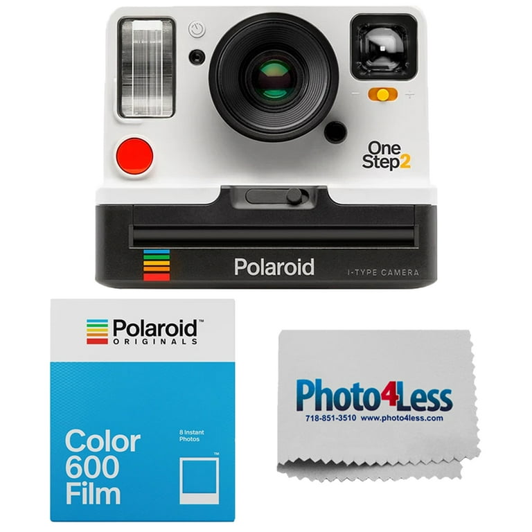 Polaroid OneStep 2 White VF Camera, 8 Sheets White Film