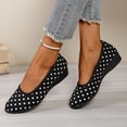 thumbnail image 2 of Domzle Women Ballet Flats Comfort Work Shoes Wide Width,omfort,Casual Shoes,Office,Light Weight,Low Heel,Summer Fall ,Slip On Black -BD56, 2 of 8