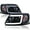 Glossy Black Housing Smoke Lens, variant on Spec-D Tuning Black Projector Headlights w/ LED Light Tube Compatible with 1997-2003 Ford F150, 2004 Ford F150 Heritage, Left + Right Pair Headlamps Assembly