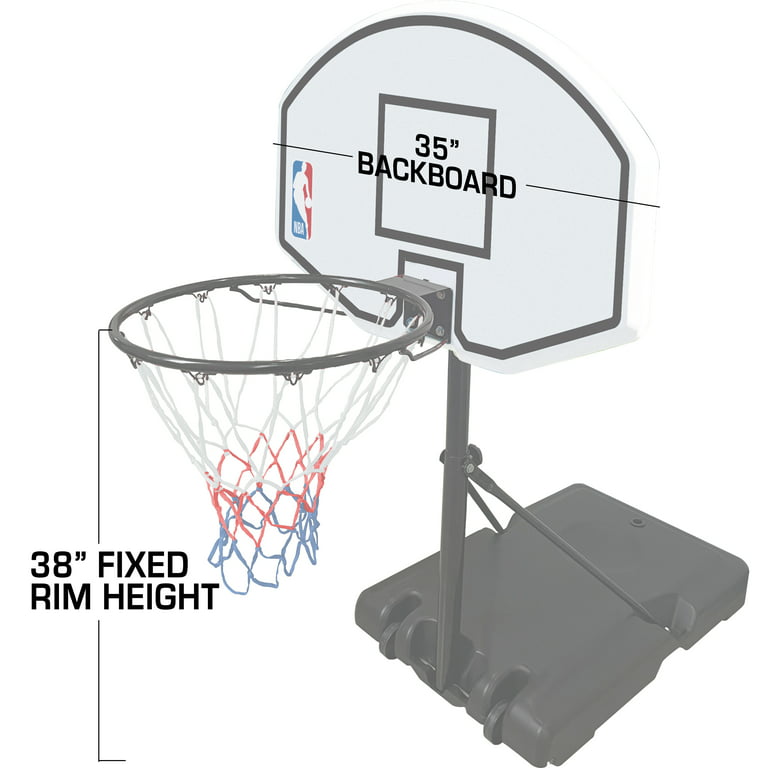 NBA Official 35 Portable Poolside Basketball Hoop with Portable