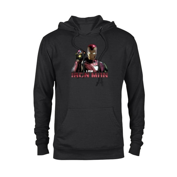 Marvel Avengers: Endgame I am Iron Man - Pullover Hoodie for Adults -Customized-Black
