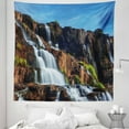 thumbnail image 1 of East Tapestry, Pongour Waterfall Exotic Natural Beauty Landscape Mountain Rocks Print, Fabric Wall Hanging Decor for Bedroom Living Room Dorm, 5 Sizes, White Blue, by Ambesonne, 1 of 1