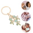 thumbnail image 4 of Ofertas Únicas 1 Pc Llaveros de Encanto para Bolsos Accesorios de Bolsa Flor de Rosa Azul Cielo, 4 of 5