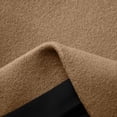 thumbnail image 5 of Women's Wool Blend Coat Mid-Length Lapel Button Down Trench Coat with Hood Pocketed Woolen Hooded Overcoat for Fall Winter Daily Wear(Khaki,M), 5 of 6