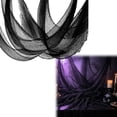 thumbnail image 6 of Ktoot Black Halloween Creepy Cloth Ragged Sheer Gauze Fabric Tear-Resistant Polyester Netting Giant 33x73 Inch Spooky Tattered Bat Decorations Yard Decor For Wall Window Doorway Haunted House Decor, 6 of 6