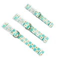 thumbnail image 4 of Oodles Polyester Smiley Checkerboard Adjustable Fashion Dog Collar, Green, Small, 4 of 9