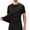 Black, variant on Men's Summer Crew Neck Short Sleeve Gym Workout Sports T-Shirt Lightweight Breathable Quick Dry Athletic Top Running Training Activewear Tee
