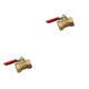 thumbnail image 4 of Kearding Válvula de bola de latón, rosca doble, manguera de jardín hermética, accesorio para balcón, sistema de riego, accesorios de 3/8 Type2 NO2 Kearding CBP225918, 4 of 6