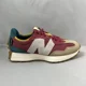 thumbnail image 1 of New Balance 327 Bordeaux Teal Sneakers Men’s Size 9.5, 1 of 6