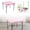 Pink, variant on Waterproof Fitted Tablecloth 34x34" - Elastic Square Table Cover for Indoor/Outdoor Use - Washable Polyester Table Protector for Picnics, Camping & Parties