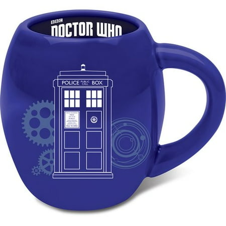 Ronbow Oval Ceramic - Vandor LLC Doctor Who 18 oz. Oval Ceramic Mug