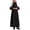 Black, variant on Solid Color Long Sleeved Elegant Style Robe Suitable for Cosplay Performance Attire Robe