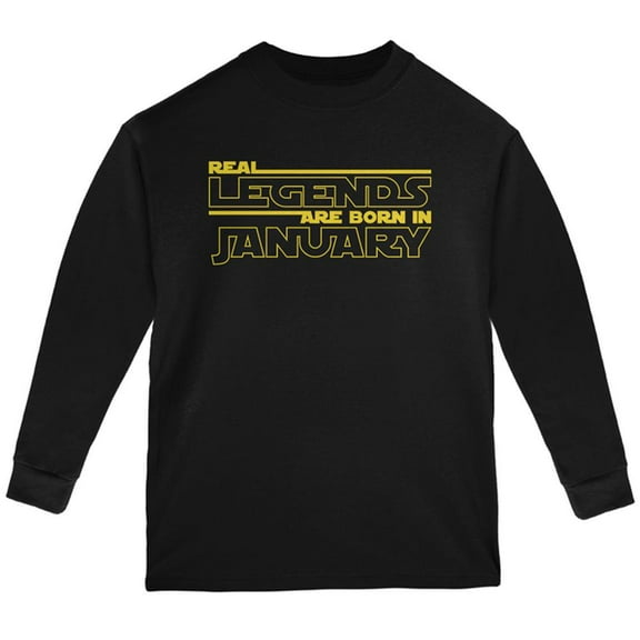 Real Legends are Born in January Youth Long Sleeve T Shirt