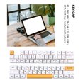 thumbnail image 3 of Kuymtek Tecla PBT para MX Switch Gaming Mechanical Keyboard Part (Bee Milk Russian), 3 of 6