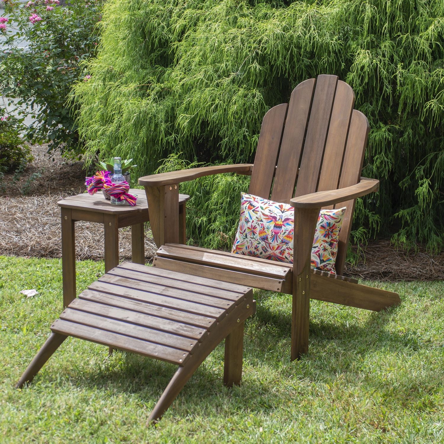 Repose-Pieds Extérieur Adirondack En Teck