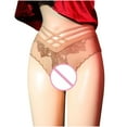 thumbnail image 3 of Panties for Women Tbopshirt Womens Panties Briefs,Women's High Waist Lace Open Transparent Mesh Panties Briefs,Cheeky Lace Panties Underwear,Gifts for Women, 3 of 3