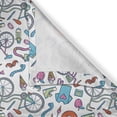 thumbnail image 6 of Ambesonne Bicycle Valance & Curtain, Retro Hipster Lifestyle, 55"x36", Multicolor, 6 of 6