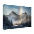 thumbnail image 4 of Canvas Wall Art - James S. Chia 'Riding Under Frozen Rainbow' Wall Art for Living Room, Bedroom, or Office Décor by Trademark Fine Art - 47 x 30 Inches, 4 of 4