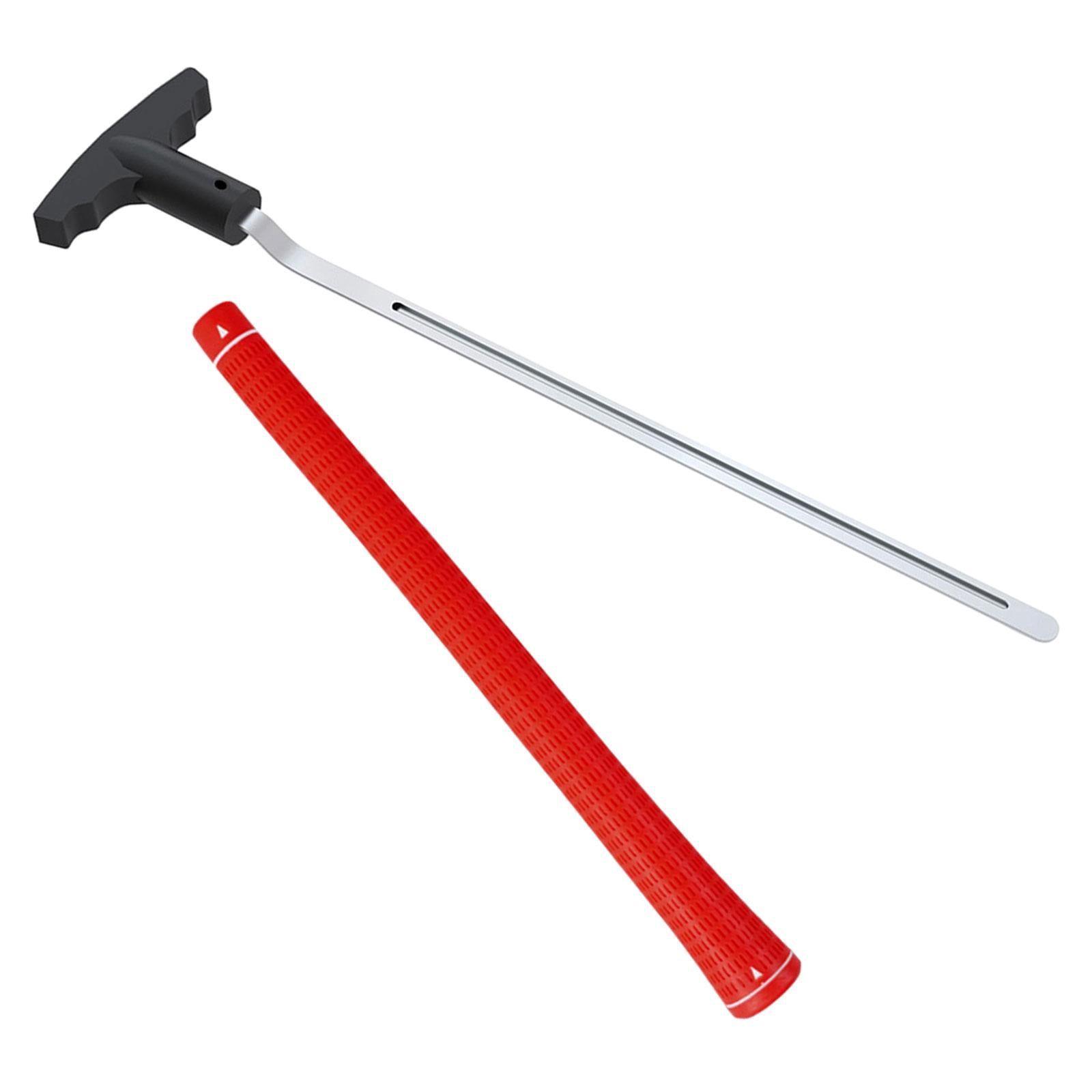 funtasica Golf Grip Removal Tool, Golf Accessories V Groove Grip Remover Saver 11" Sturdy Portable Easy to Use Grip Repair for Golfing Red