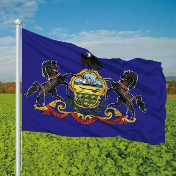 State Of Pennsylvania Coat Of Arms Flag Boat Car Garden 3 X 5 Feet