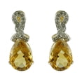 thumbnail image 1 of Stunning Citrine Natural Gemstone Stud Engagement Earrings 925 Sterling Silver Jewelry, 1 of 4