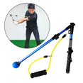 thumbnail image 1 of Entrenador telescópico de Swing de Golf, agarre de posición retráctil antideslizante, herramienta ra de gestos de oscilación extensible para m Azul Soledad Ayuda de entrenamiento de swing de golf, 1 of 10
