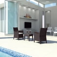 thumbnail image 6 of Luxury Commercial Living 3-Piece Brown Patio Conversation Set with Sunbrella White Cushion 35.5", 6 of 6