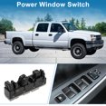 thumbnail image 2 of Interruptor de ventana eléctrica Unique Bargains para el lado del conductor delantero para Chevrolet Silverado 2500 3500 HD Negro, 2 of 7