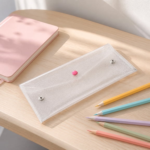 Lunxisen 1 Pcs Colorful Pencil Pouch Makeup Brush Bag Portable Travel Organizer Cute Multi-functional Case