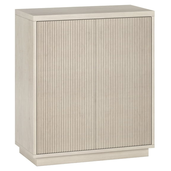 Evelyn&Zoe Alston 28" Wide Rectangular Accent Cabinet, Alder White
