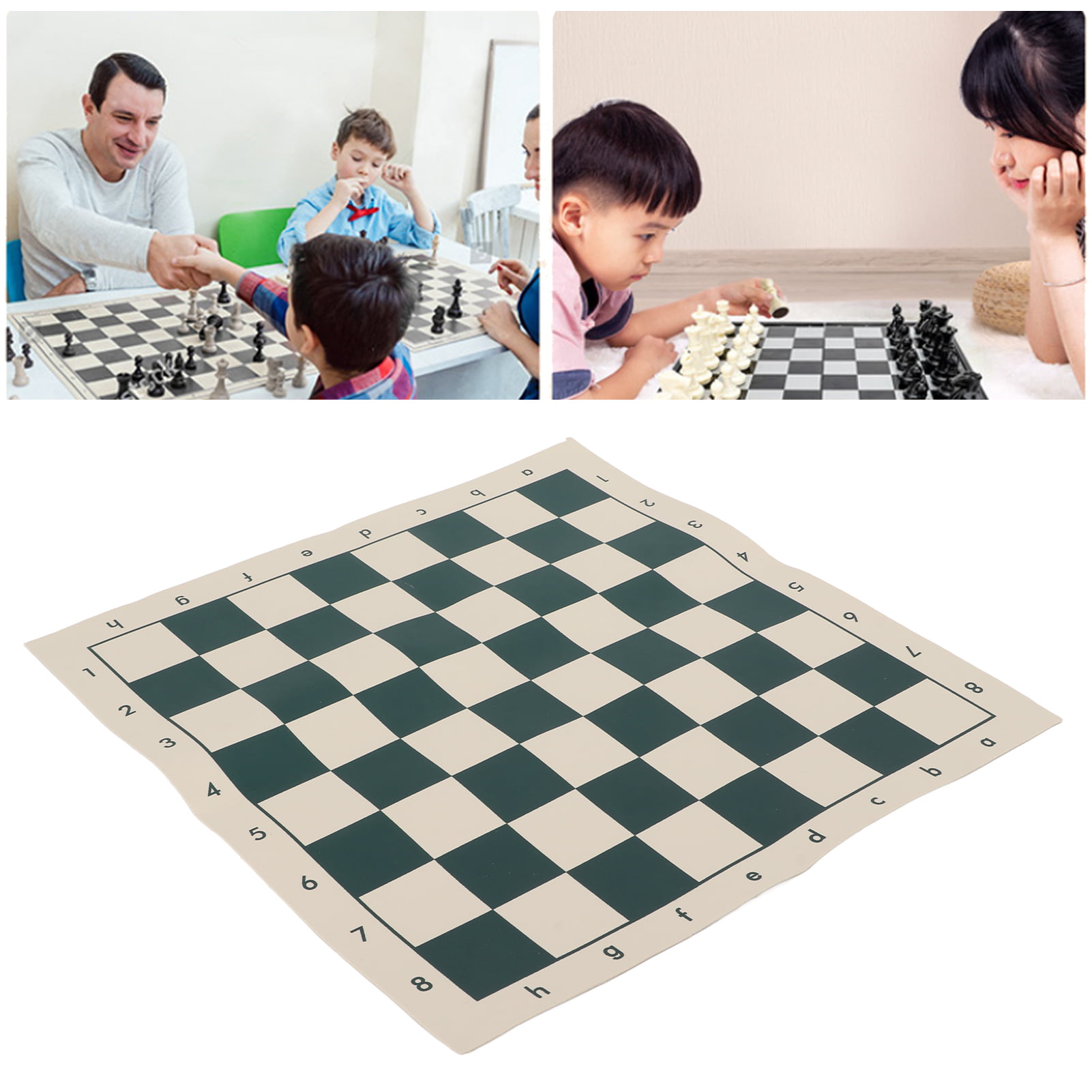 Super Portable Chessboard Flexible Material Chess Games Board For Kids Adults 