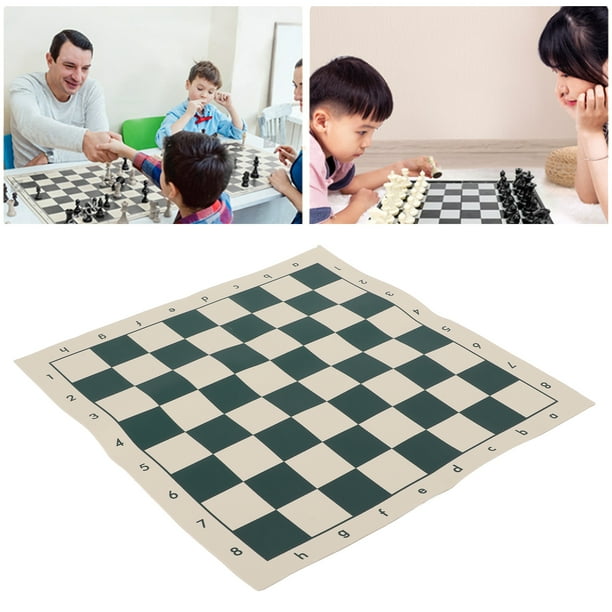 Tablero de Ajedrez de Ajedrez, Tablero de Ajedrez de PVC Clásico Flexible Duradero Suave para Juegos Educativos para Viajeros