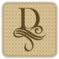 thumbnail image 2 of Vinyl Drink Coasters - Set of 4 - Letter "D" Monogram, 2 of 3
