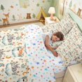 thumbnail image 4 of Erosebridal Fox Twin Bedding for Boys Girls, Sleepy Clouds Bedding Comforter Set, Stars Reversible 7-Piece, 4 of 6