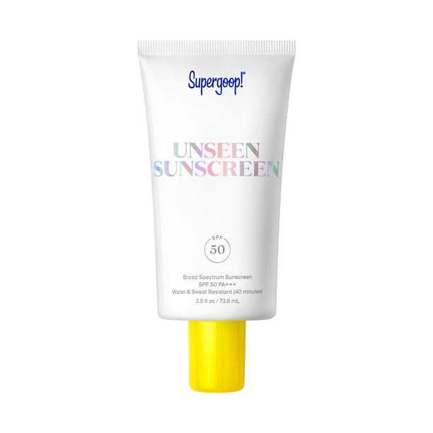Protector solar Supergoop! Prebase de maquillaje facial Unseen SPF 50 de 75 ml