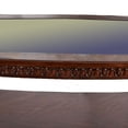 thumbnail image 4 of Traditional Coffee Table with Cabriole Legs and Wooden Carving, Brown, 4 of 5