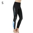thumbnail image 2 of DIVE SAIL Pantalones de neopreno de 3 mm Costuras sin costuras de tipo dividido Leggings de buceo elásticos a prueba de sol de tres capas para bucear con esnórquel Surf Mujer azul S Eigraketly OD003286-06, 2 of 7