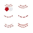 thumbnail image 6 of XunW Valentine Party Supplies Wedding Decoration Valentine'S Day Decorations 3Set Romantic Red Heart Letters Balloons Banners, 6 of 8