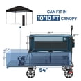 thumbnail image 5 of Timber Ridge 400L Large Capacity Folding Double Decker Wagon with Brakes, 54" Extra Long Extender Wagon Cart for Camping, Sports, Shopping, 5 of 9