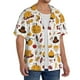 thumbnail image 2 of Fotbe Thanksgiving Camisa Estampada de Manga Corta para Hombre, Casual de Verano, Estilo Playero, Sin Arrugas-XX-Large, 2 of 5